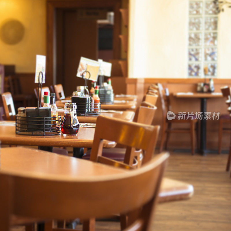 American Diner cafè interiors view